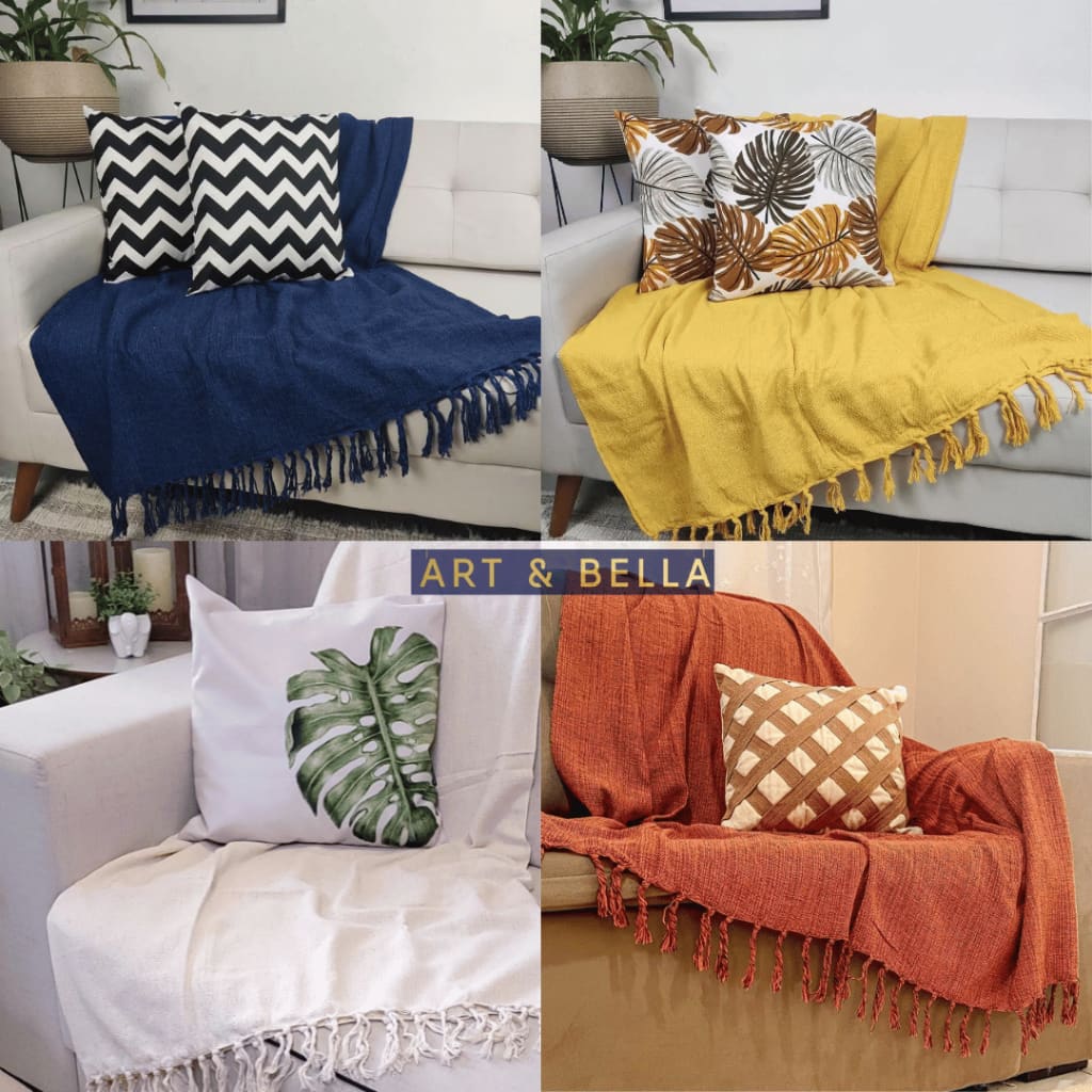 Manta 2,20m x 1,50m Gigante XGG Sofá Cama Decorativa Mesclado Varias Cores